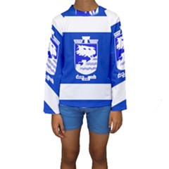 Flag Of Holon  Kids  Long Sleeve Swimwear by abbeyz71