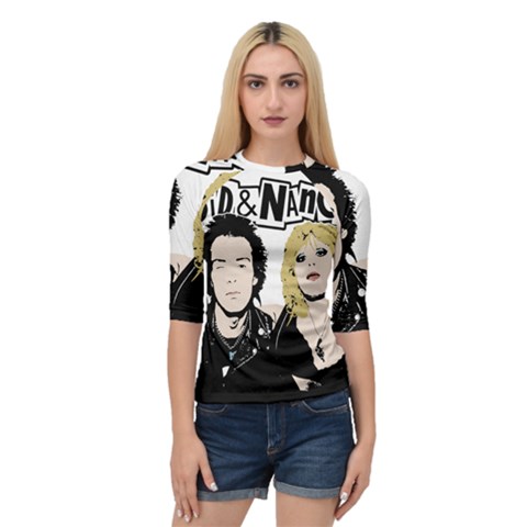 Sid And Nancy Quarter Sleeve Tee by Valentinaart