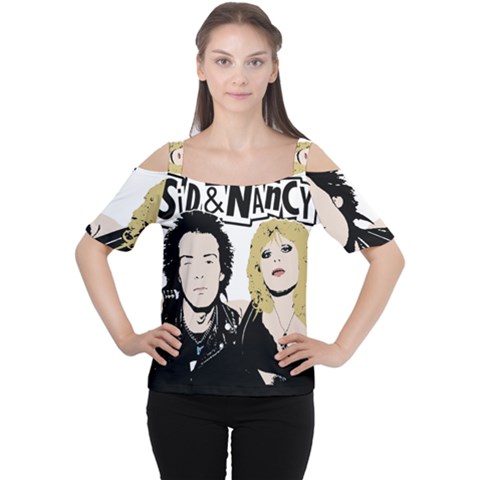 Sid And Nancy Women s Cutout Shoulder Tee by Valentinaart