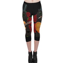 Puli Dog - Slash  Capri Leggings  by Valentinaart