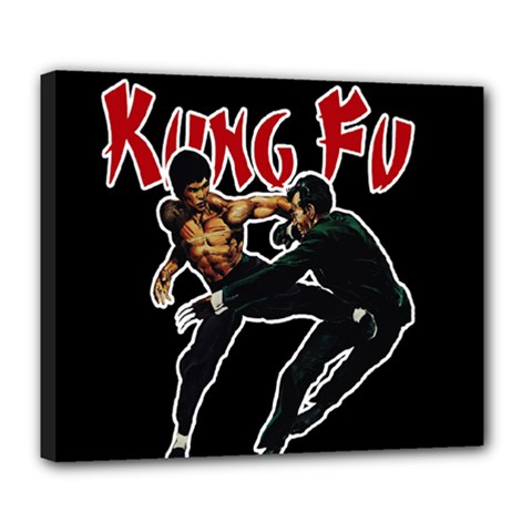 Kung Fu  Deluxe Canvas 24  X 20   by Valentinaart