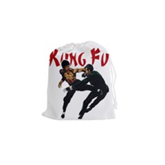 Kung Fu  Drawstring Pouches (small)  by Valentinaart