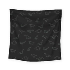 Dinosaurs Pattern Square Tapestry (small) by ValentinaDesign