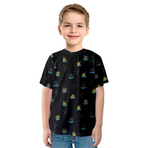 Cactus Pattern Kids  Sport Mesh Tee by ValentinaDesign