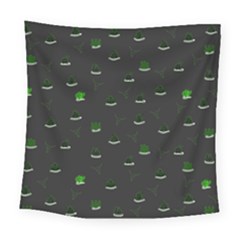 Cactus Pattern Square Tapestry (large) by ValentinaDesign