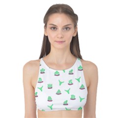 Cactus Pattern Tank Bikini Top by ValentinaDesign