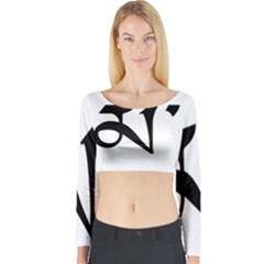 Thimphu Long Sleeve Crop Top by abbeyz71