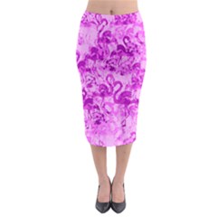 Flamingo Pattern Midi Pencil Skirt by ValentinaDesign