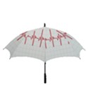 Cardiogram Vary Heart Rate Perform Line Red Plaid Wave Waves Chevron Golf Umbrellas View3