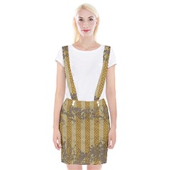 Wall Paper Old Line Vertical Braces Suspender Skirt by Mariart