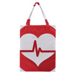 Cardiologist Hypertension Rheumatology Specialists Heart Rate Red Love Classic Tote Bag by Mariart