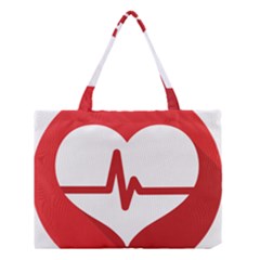 Cardiologist Hypertension Rheumatology Specialists Heart Rate Red Love Medium Tote Bag by Mariart