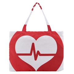 Cardiologist Hypertension Rheumatology Specialists Heart Rate Red Love Medium Zipper Tote Bag by Mariart