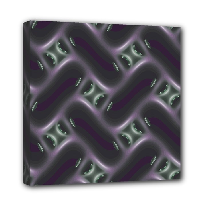 Closeup Purple Line Mini Canvas 8  x 8 