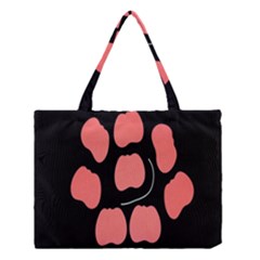 Craft Pink Black Polka Spot Medium Tote Bag by Mariart