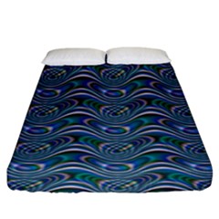 Boomarang Pattern Wave Waves Chevron Green Line Fitted Sheet (king Size) by Mariart