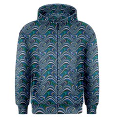 Boomarang Pattern Wave Waves Chevron Green Line Men s Zipper Hoodie by Mariart