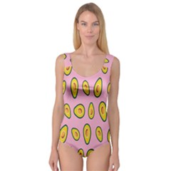 Fruit Avocado Green Pink Yellow Princess Tank Leotard 