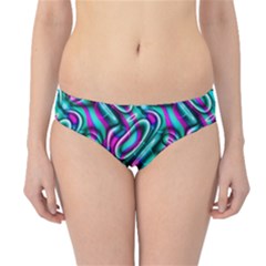 Circle Purple Green Wave Chevron Waves Hipster Bikini Bottoms