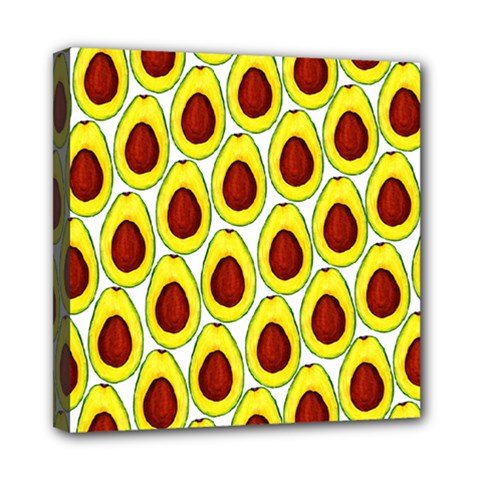 Avocados Seeds Yellow Brown Greeen Mini Canvas 8  X 8  by Mariart