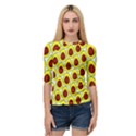 Avocados Seeds Yellow Brown Greeen Quarter Sleeve Tee View1