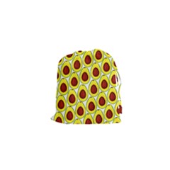 Avocados Seeds Yellow Brown Greeen Drawstring Pouches (xs) 
