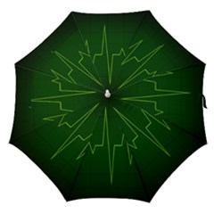 Heart Rate Green Line Light Healty Straight Umbrellas by Mariart