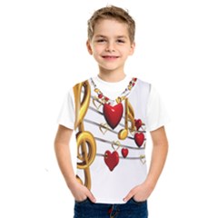 Music Notes Heart Beat Kids  Sportswear