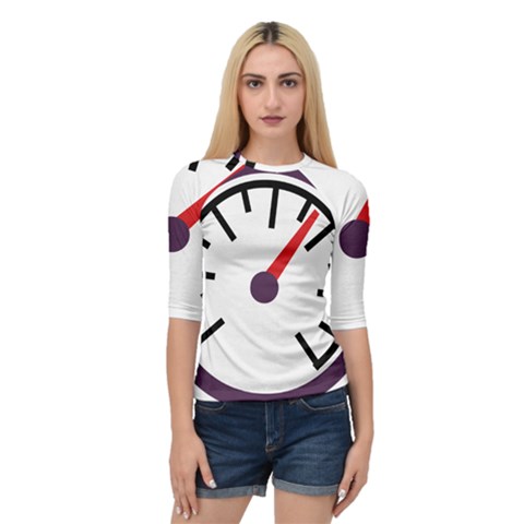 Maker Measurer Hours Time Speedometer Quarter Sleeve Tee by Mariart