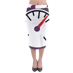 Maker Measurer Hours Time Speedometer Midi Pencil Skirt