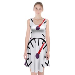 Maker Measurer Hours Time Speedometer Racerback Midi Dress