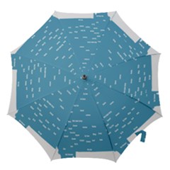 Peta Anggota City Blue Eropa Hook Handle Umbrellas (large)
