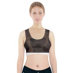 Tree Jungle Brown Green Sports Bra With Pocket by Mariart