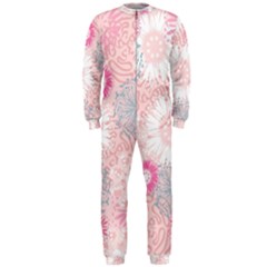 Scrapbook Paper Iridoby Flower Floral Sunflower Rose Onepiece Jumpsuit (men) 