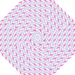 Squiggle Red Blue Milk Glass Waves Chevron Wave Pink Hook Handle Umbrellas (medium)