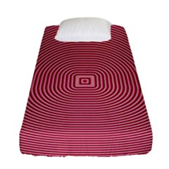 Stop Already Hipnotic Red Circle Fitted Sheet (single Size)