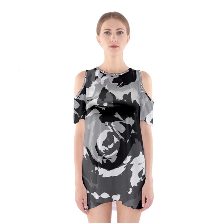 Abstract art Shoulder Cutout One Piece