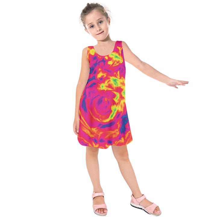 Abstract art Kids  Sleeveless Dress