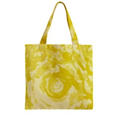 Abstract art Zipper Grocery Tote Bag
