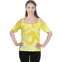 Abstract art Women s Cutout Shoulder Tee