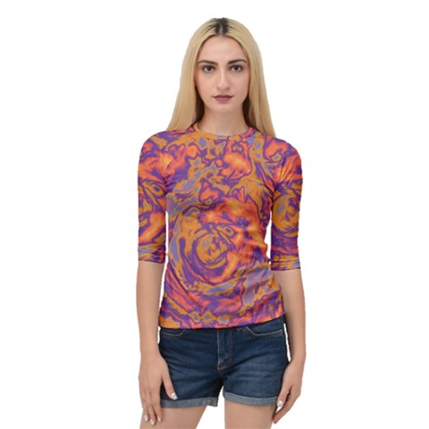 Abstract Art Quarter Sleeve Tee by ValentinaDesign