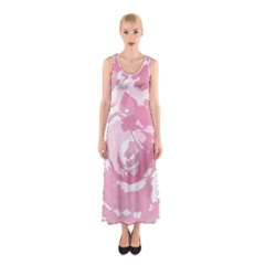 Abstract Art Sleeveless Maxi Dress