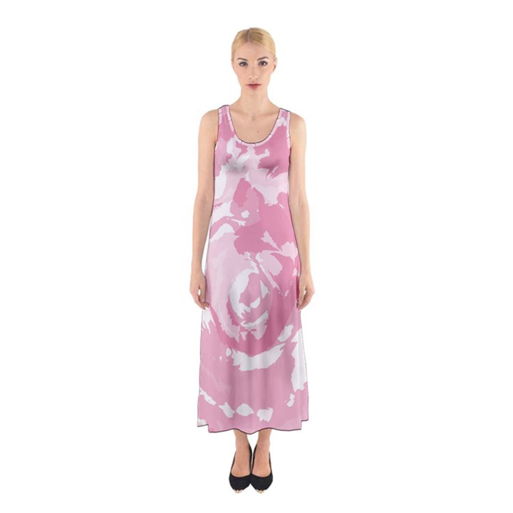 Abstract art Sleeveless Maxi Dress