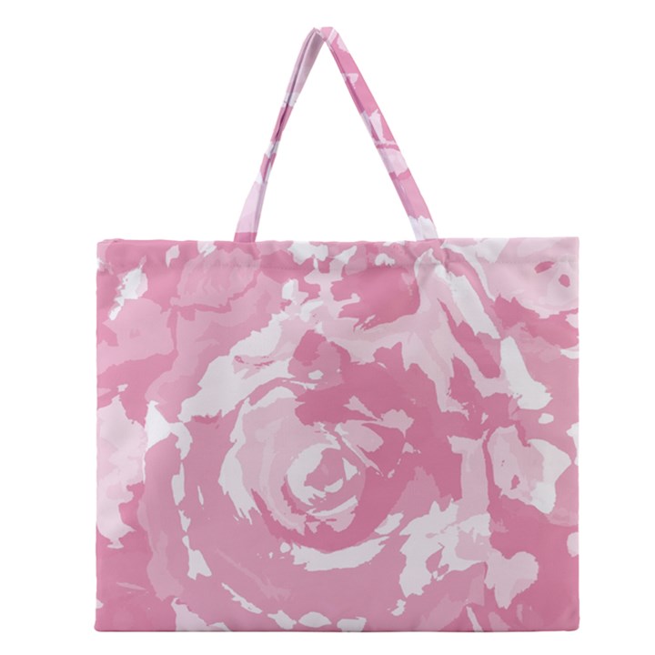 Abstract art Zipper Large Tote Bag