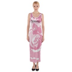 Abstract art Fitted Maxi Dress