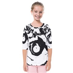 Abstract Art Kids  Quarter Sleeve Raglan Tee