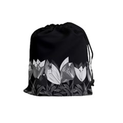 Tulips Drawstring Pouches (Large) 