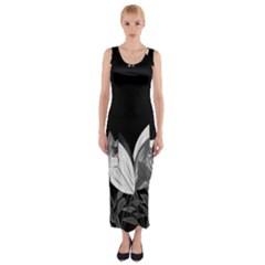 Tulips Fitted Maxi Dress