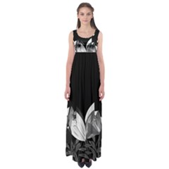 Tulips Empire Waist Maxi Dress by ValentinaDesign