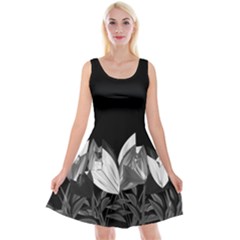 Tulips Reversible Velvet Sleeveless Dress